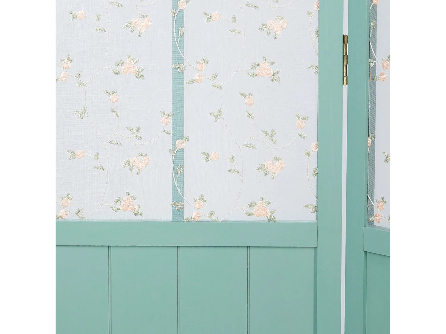 Kamerscheiding 170x120x2 cm Turquoise Landelijke Stijl