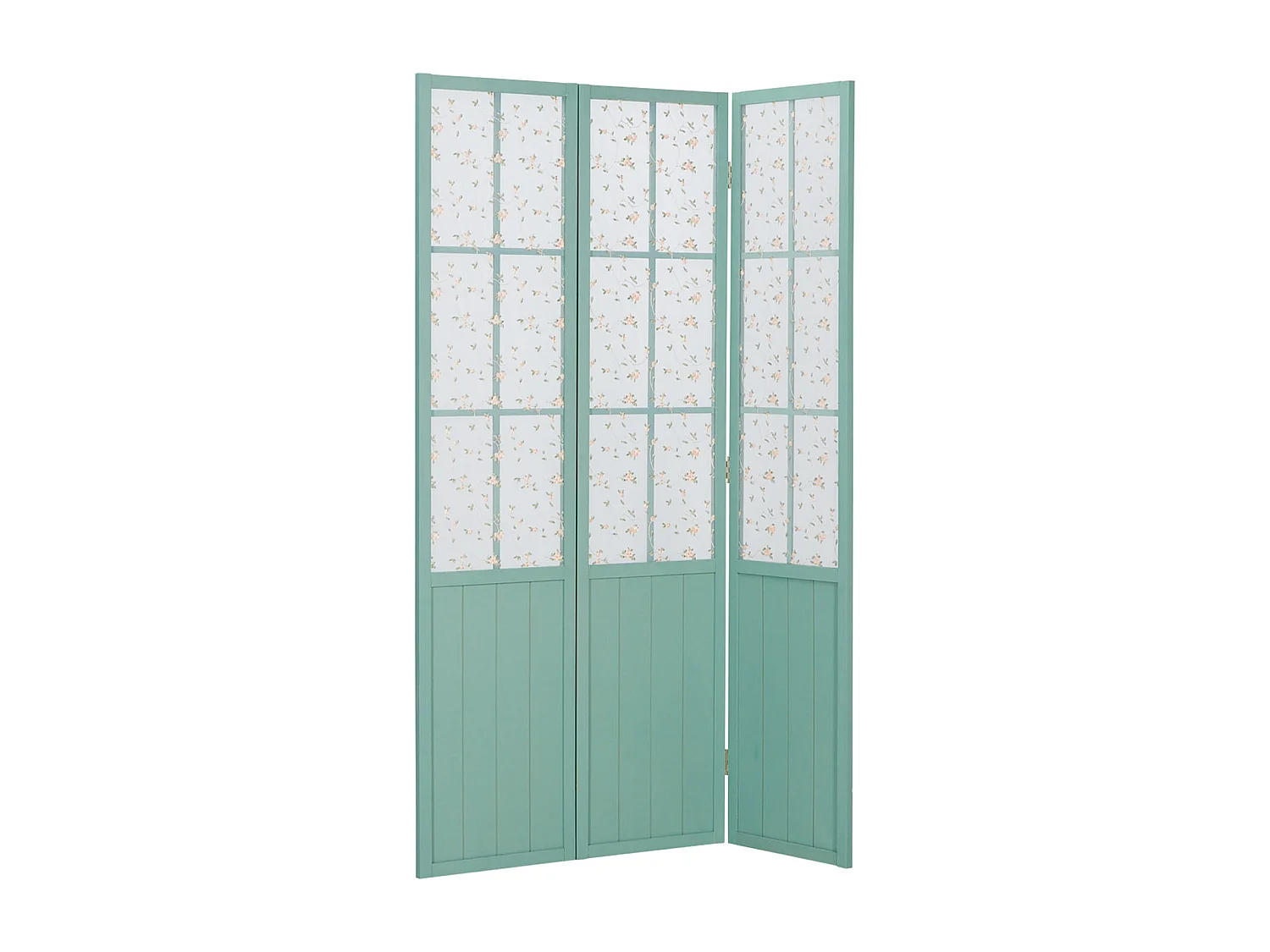 Kamerscheiding 170x120x2 cm Turquoise Landelijke Stijl