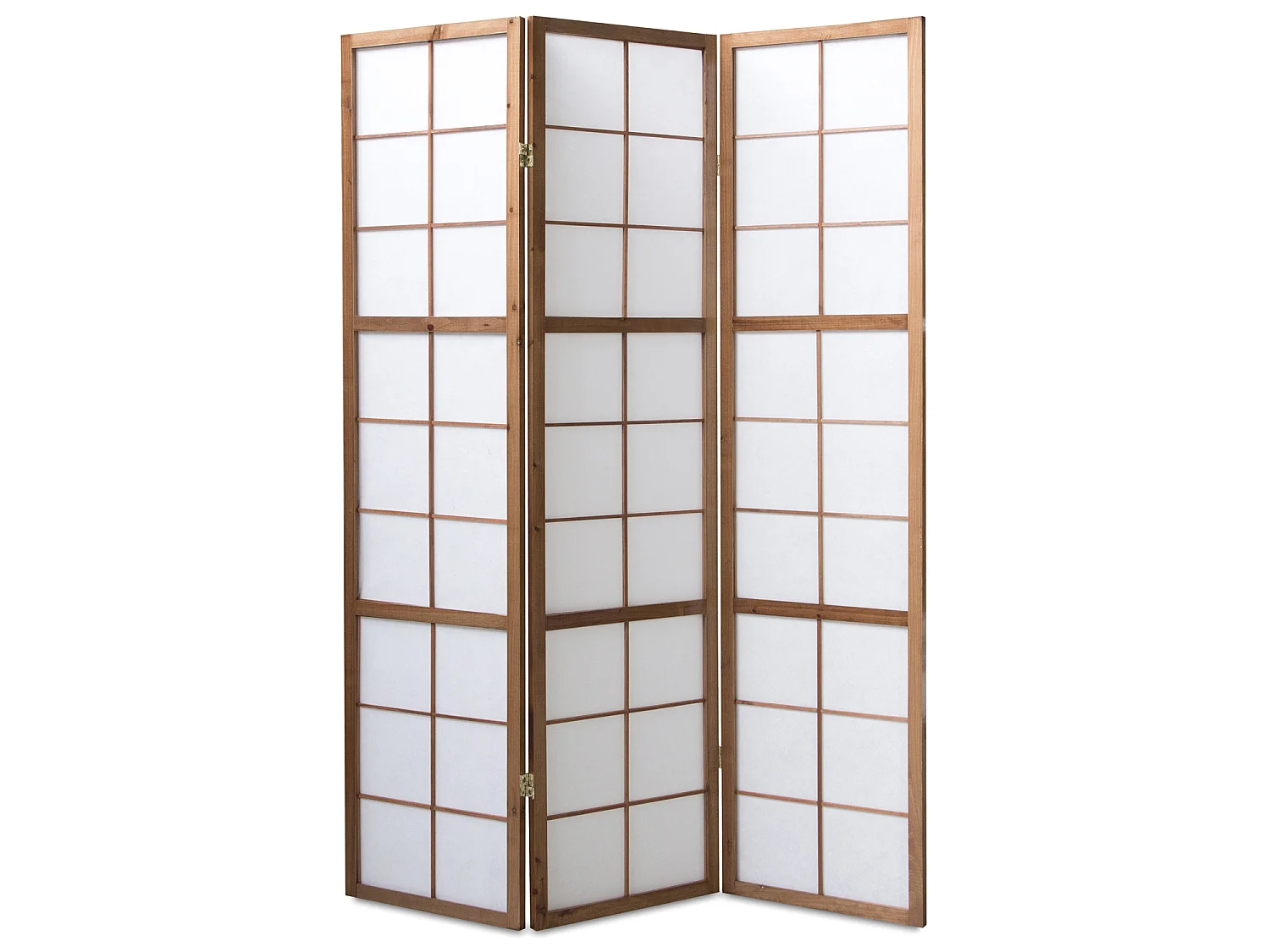 Raumteiler 175x132x2,2 cm Braun Shoji