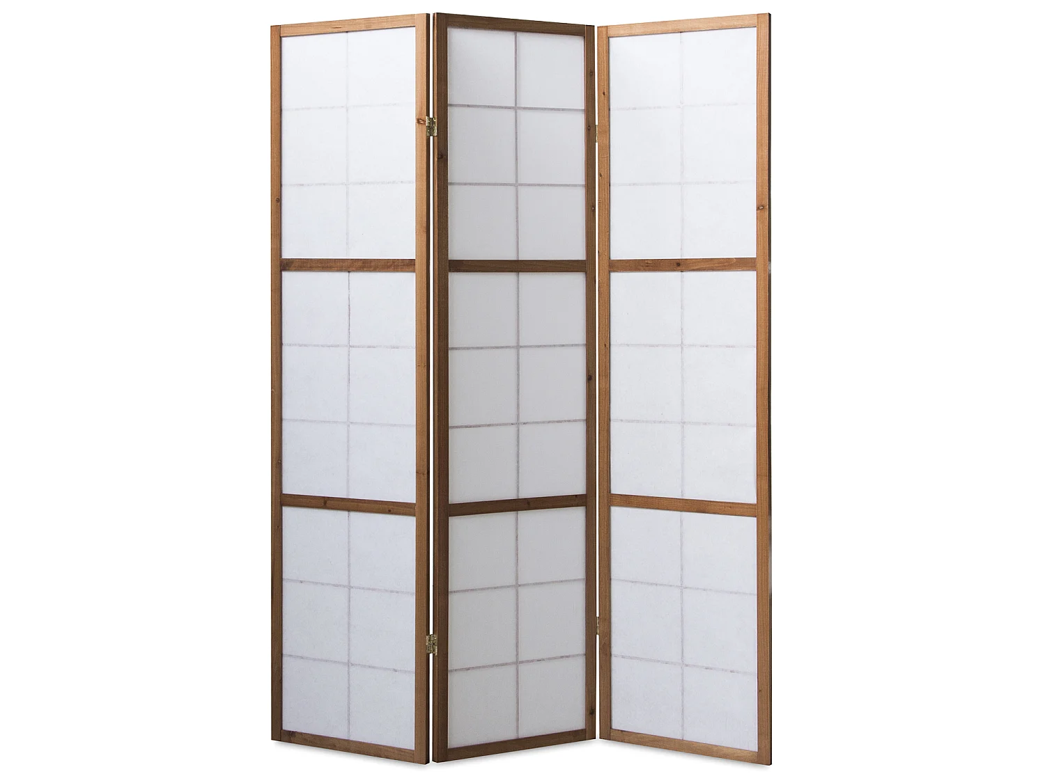 Raumteiler 175x132x2,2 cm Braun Shoji