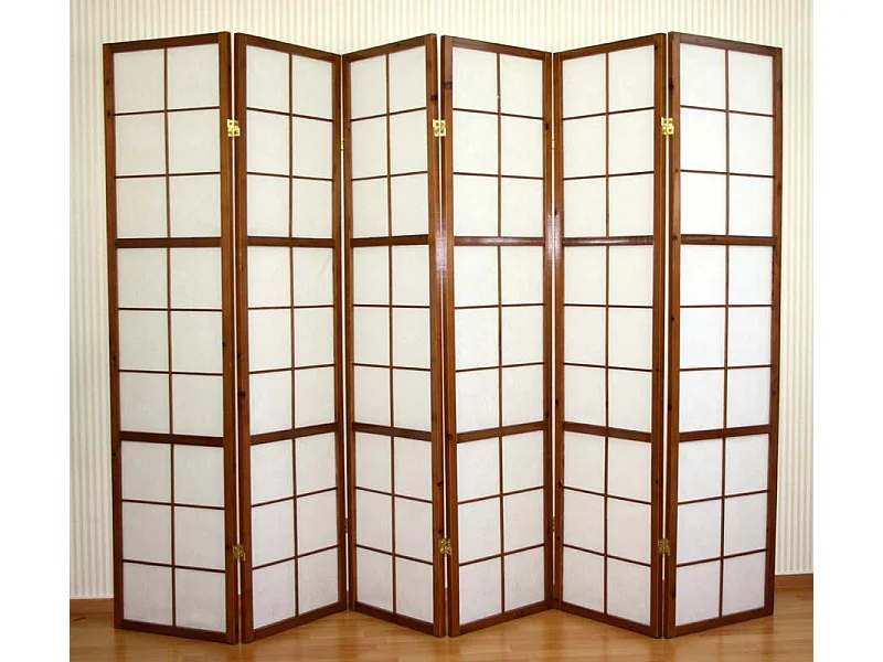 Raumteiler 175x264x2,2 cm Braun Shoji