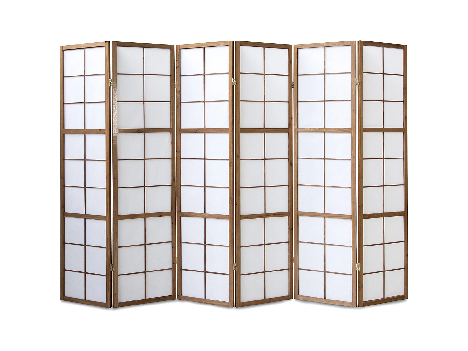 Paravent 175x264x2,2 cm Marron Shoji