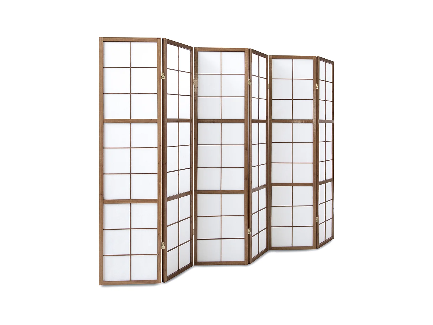 Paravent 175x264x2,2 cm Marron Shoji