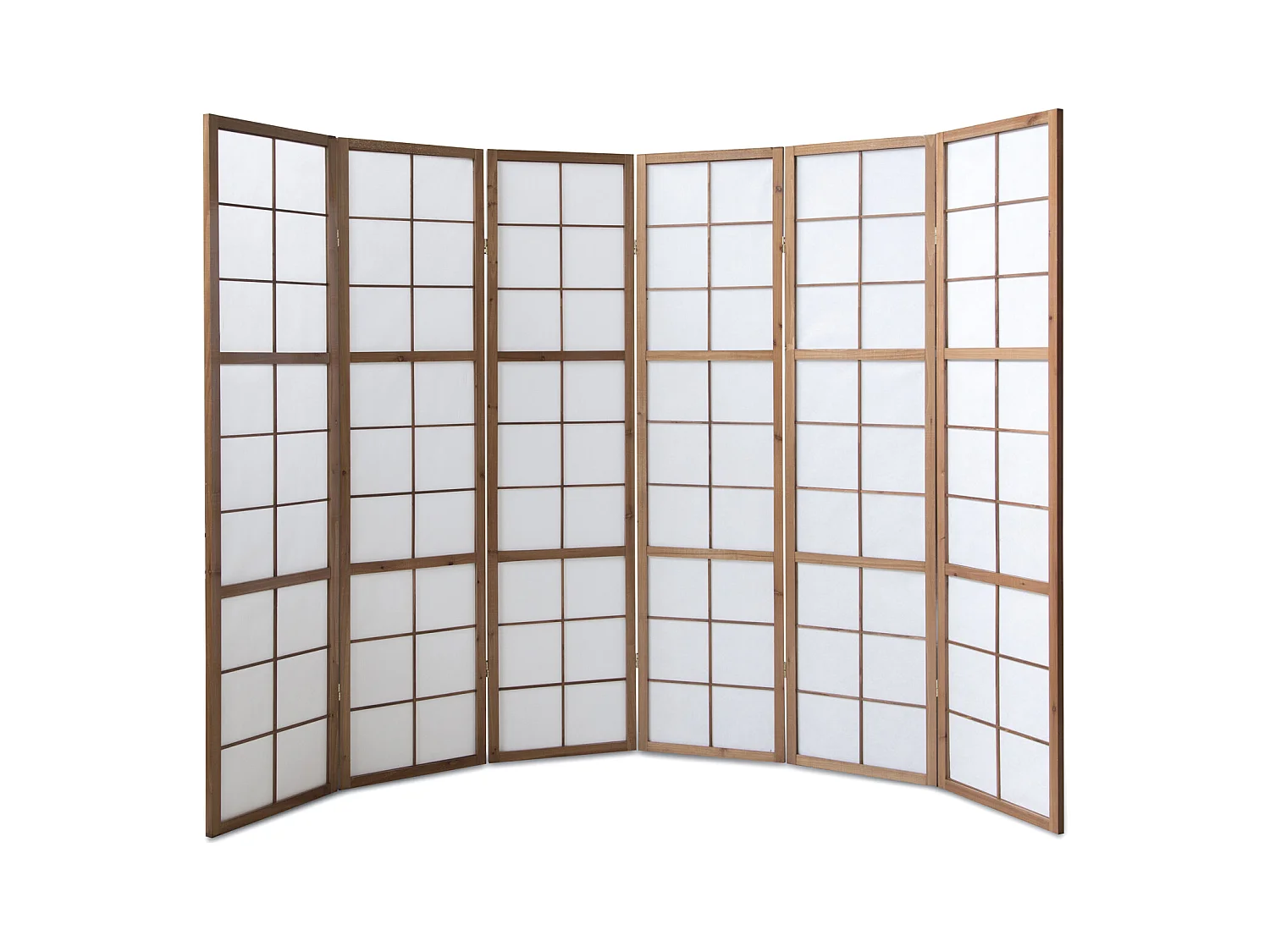 Paravent 175x264x2,2 cm Marron Shoji