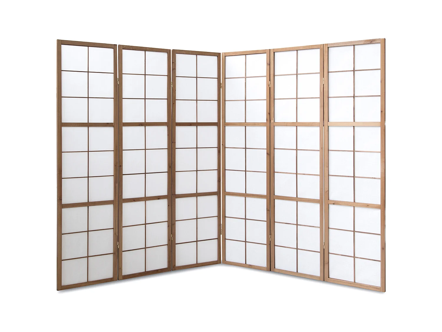 Paravent 175x264x2,2 cm Marron Shoji