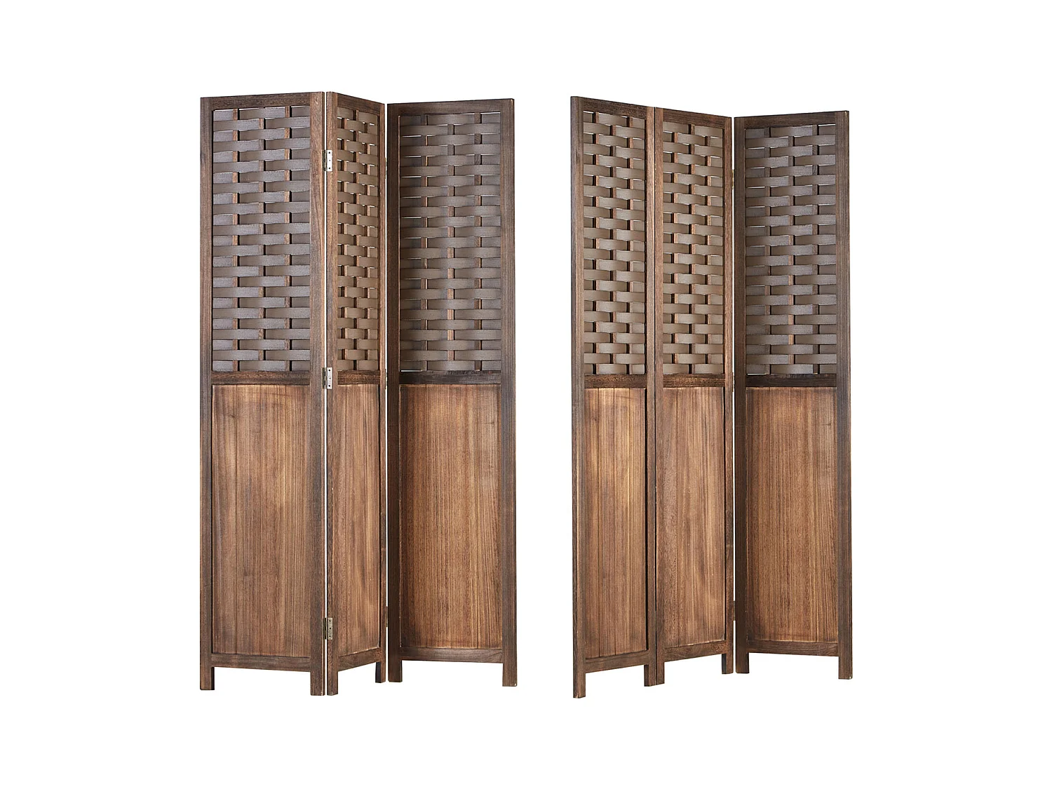 Paravent 170x120x2,2 cm marron