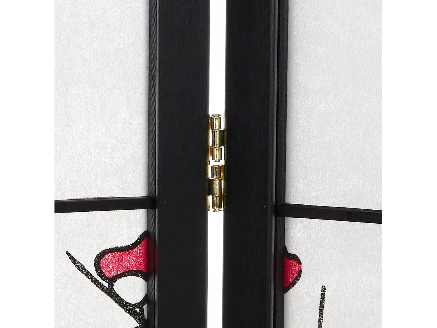 Kamerscherm roomdivider 220x179x2 cm zwart Shoji