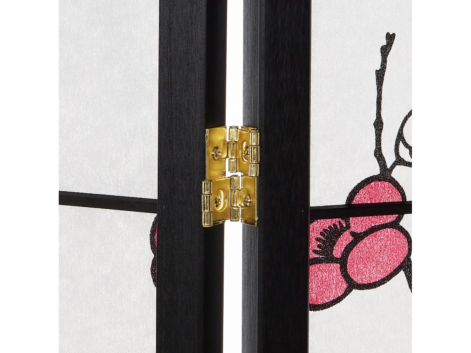 Kamerscherm roomdivider 220x179x2 cm zwart Shoji