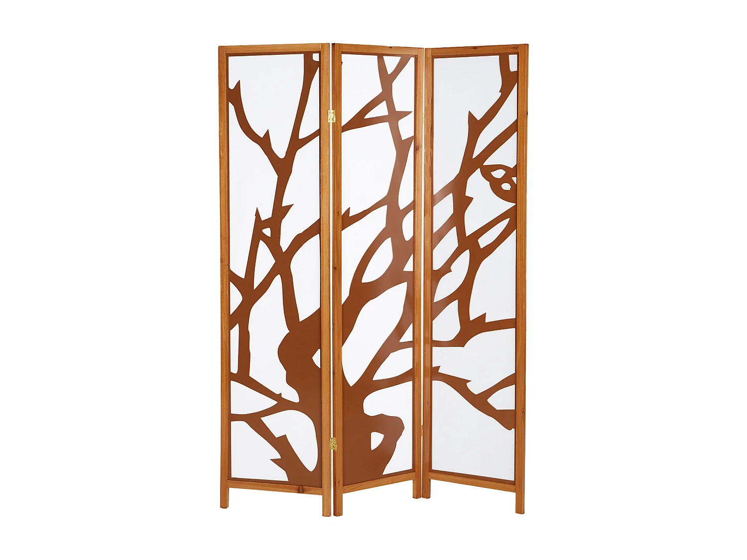 Separador de ambiente 130,5x2,2x175 cm marrón