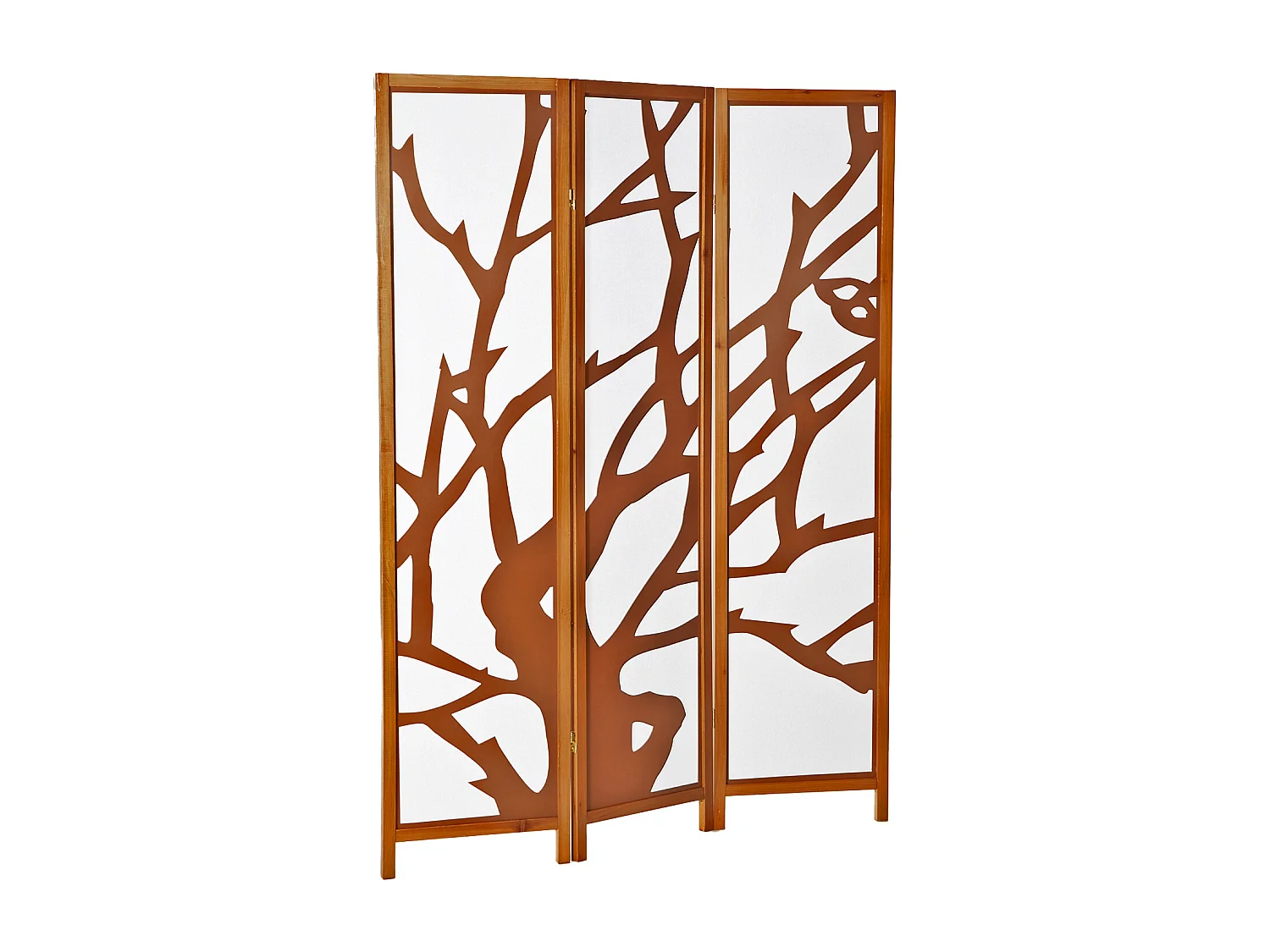 Separador de ambiente 130,5x2,2x175 cm marrón