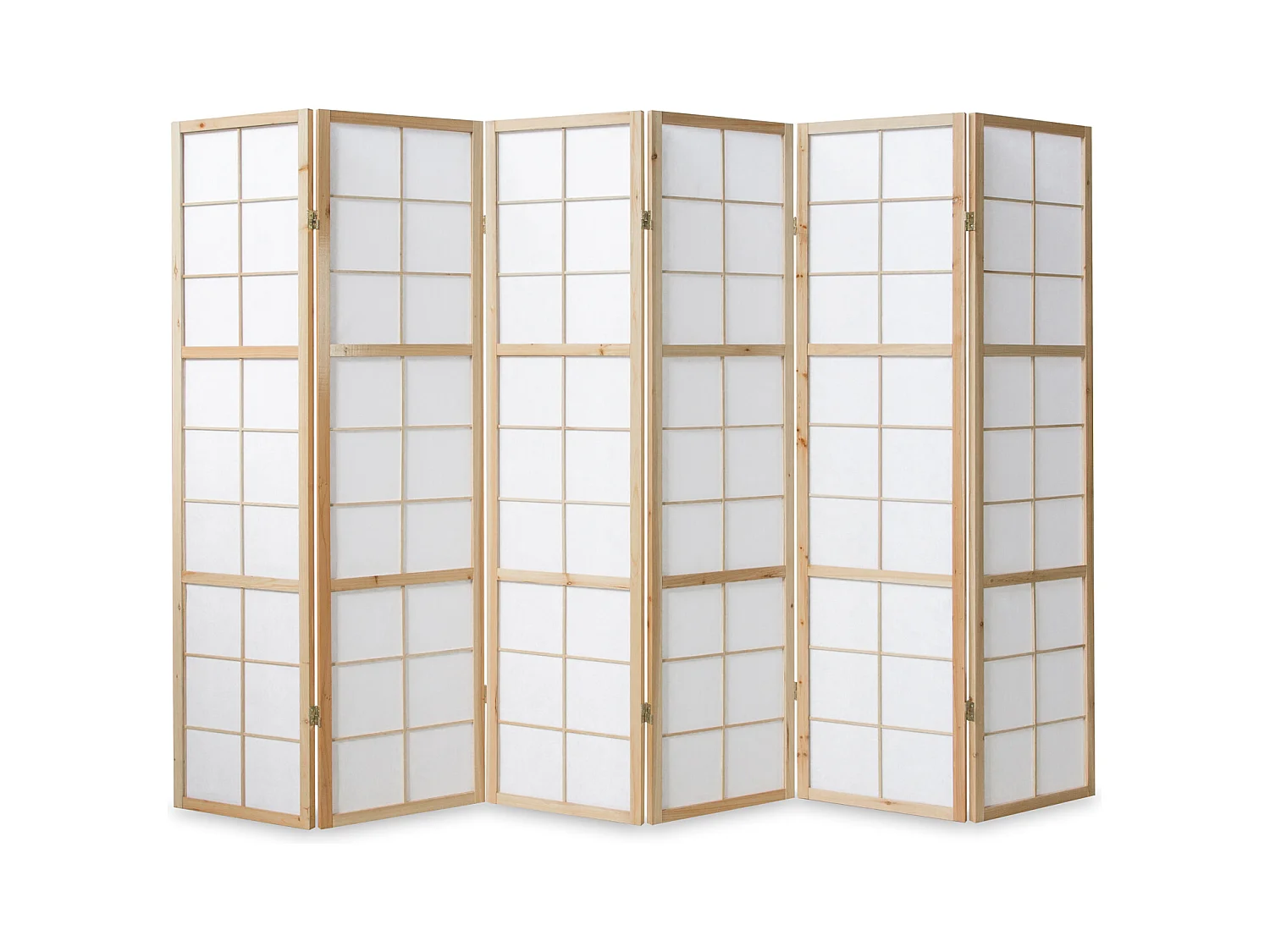 Paravent 175x264x2,2 cm Naturel Shoji