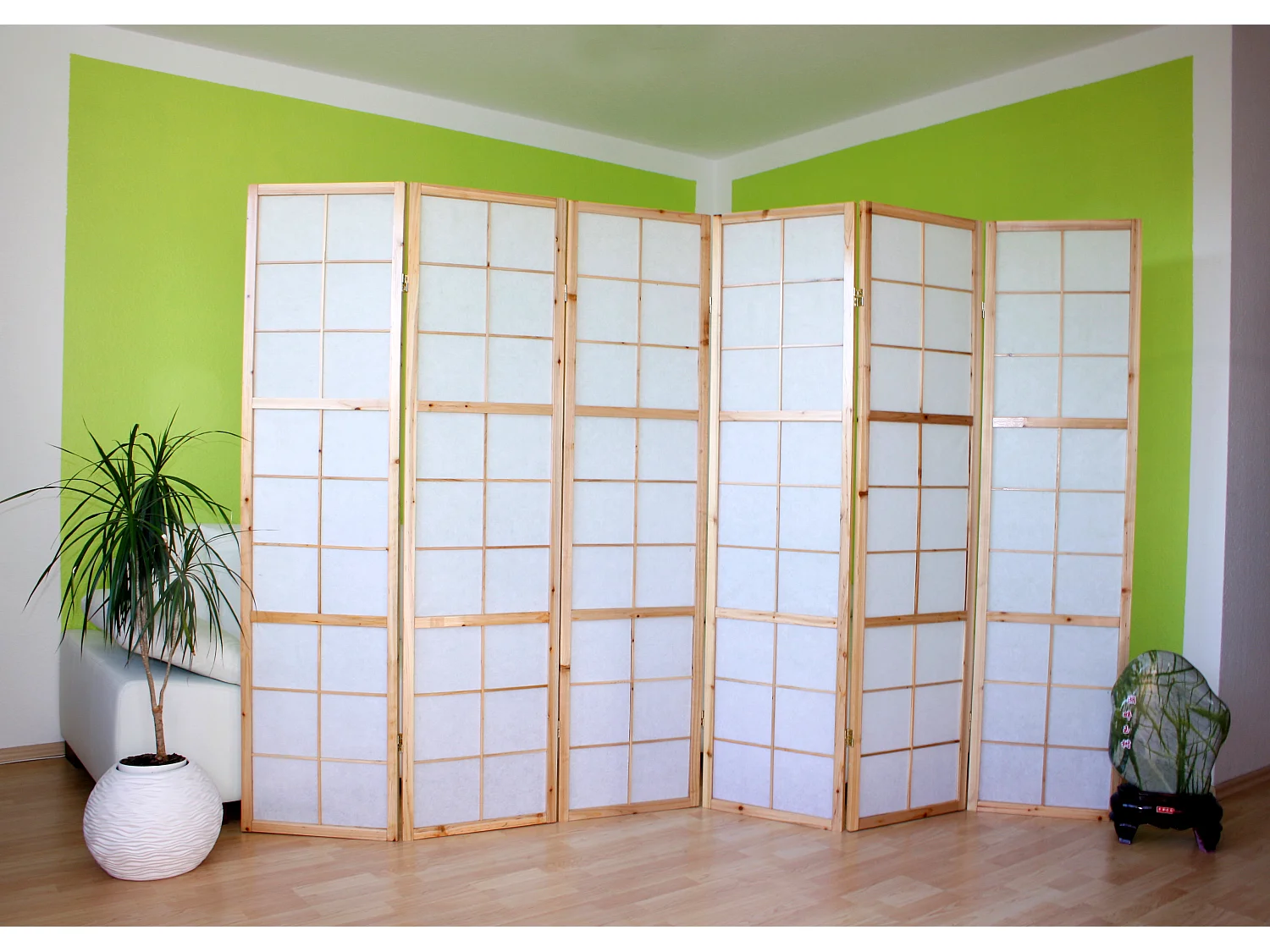Separador de ambiente 175x264x2.2 cm Shoji Natural