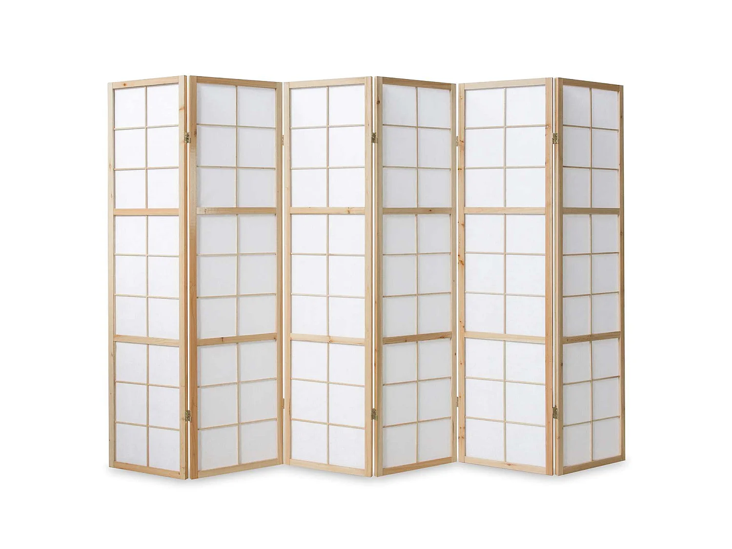Raumteiler 175x264x2,2 cm Natur Shoji