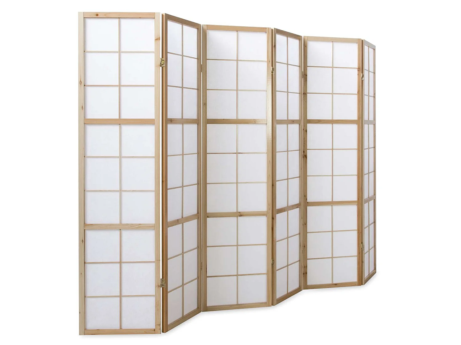 Raumteiler 175x264x2,2 cm Natur Shoji