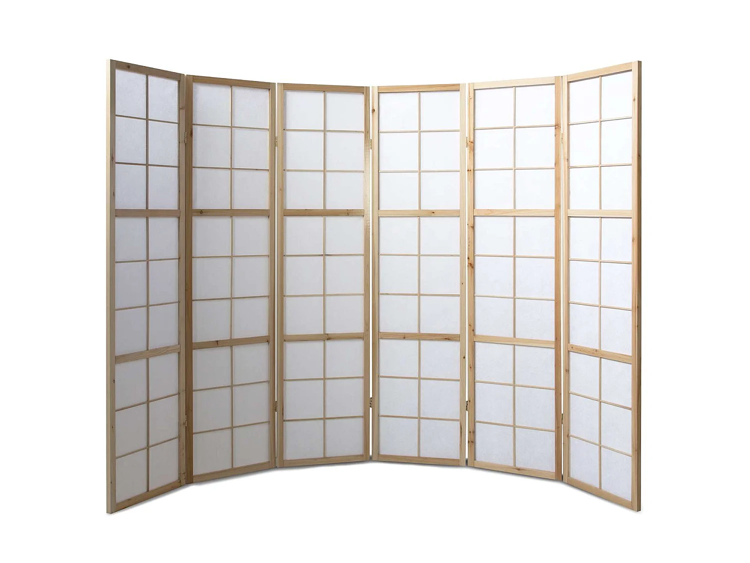 Raumteiler 175x264x2,2 cm Natur Shoji
