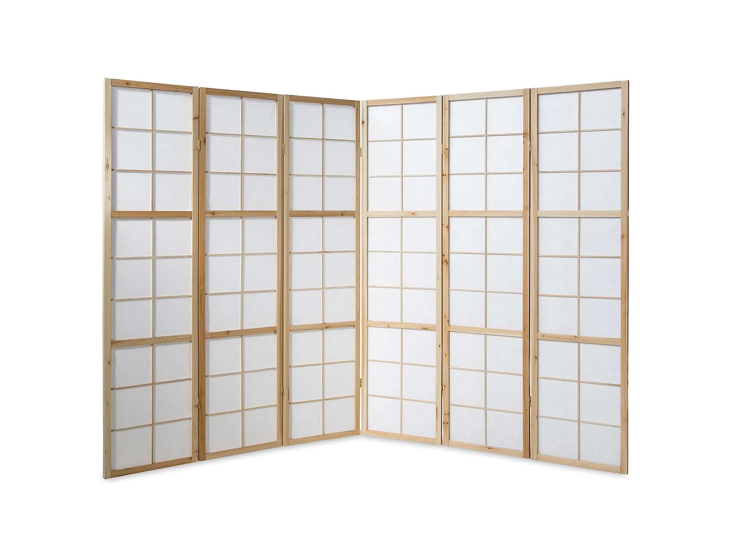 Raumteiler 175x264x2,2 cm Natur Shoji
