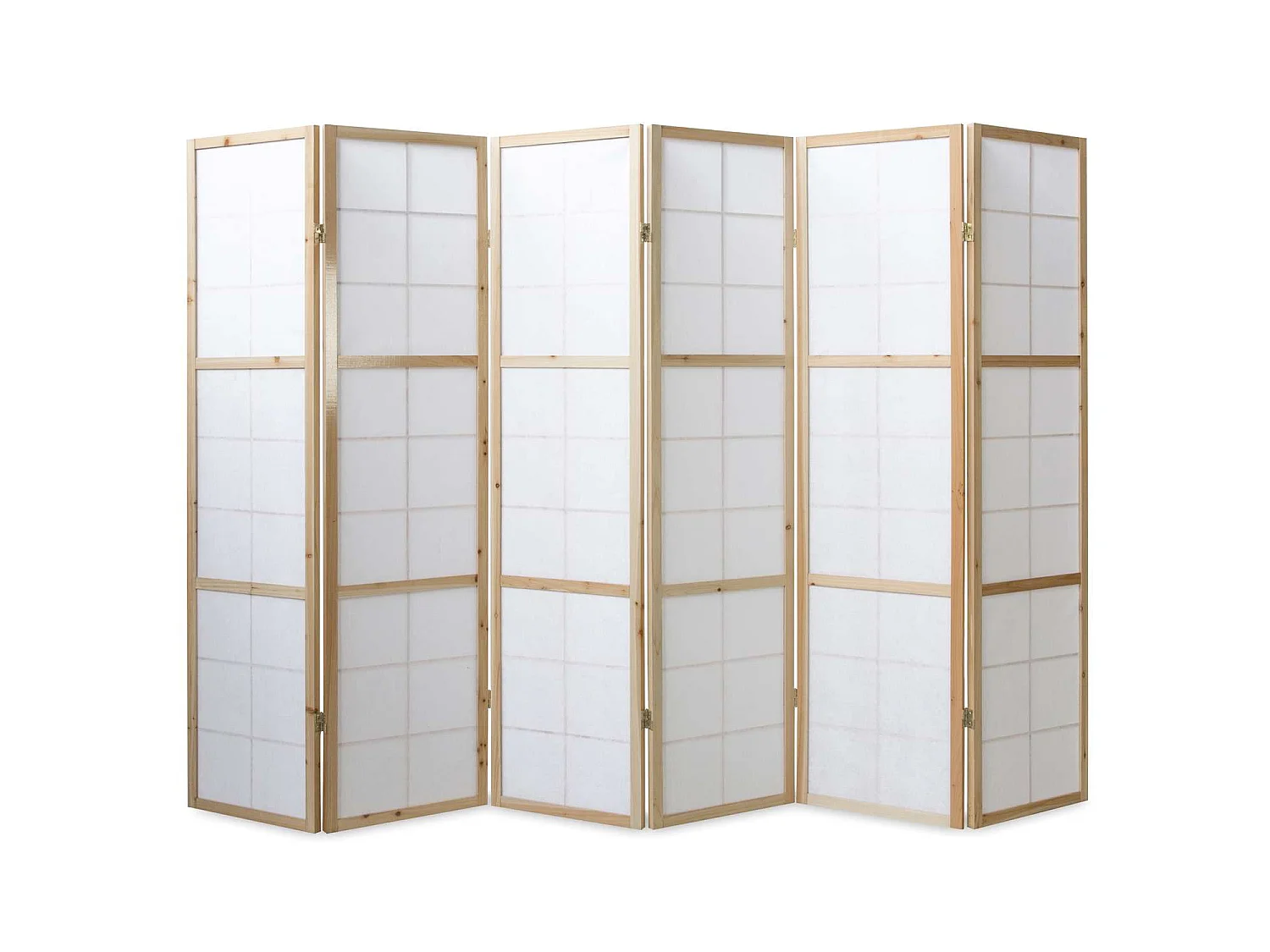 Raumteiler 175x264x2,2 cm Natur Shoji