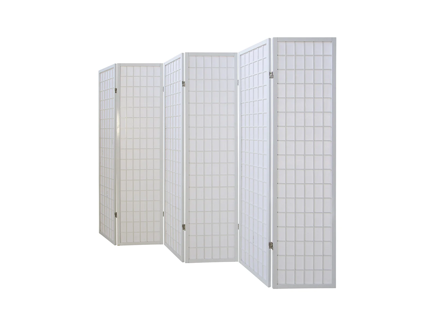 Paravent 175x264x2,2 cm blanc Shoji