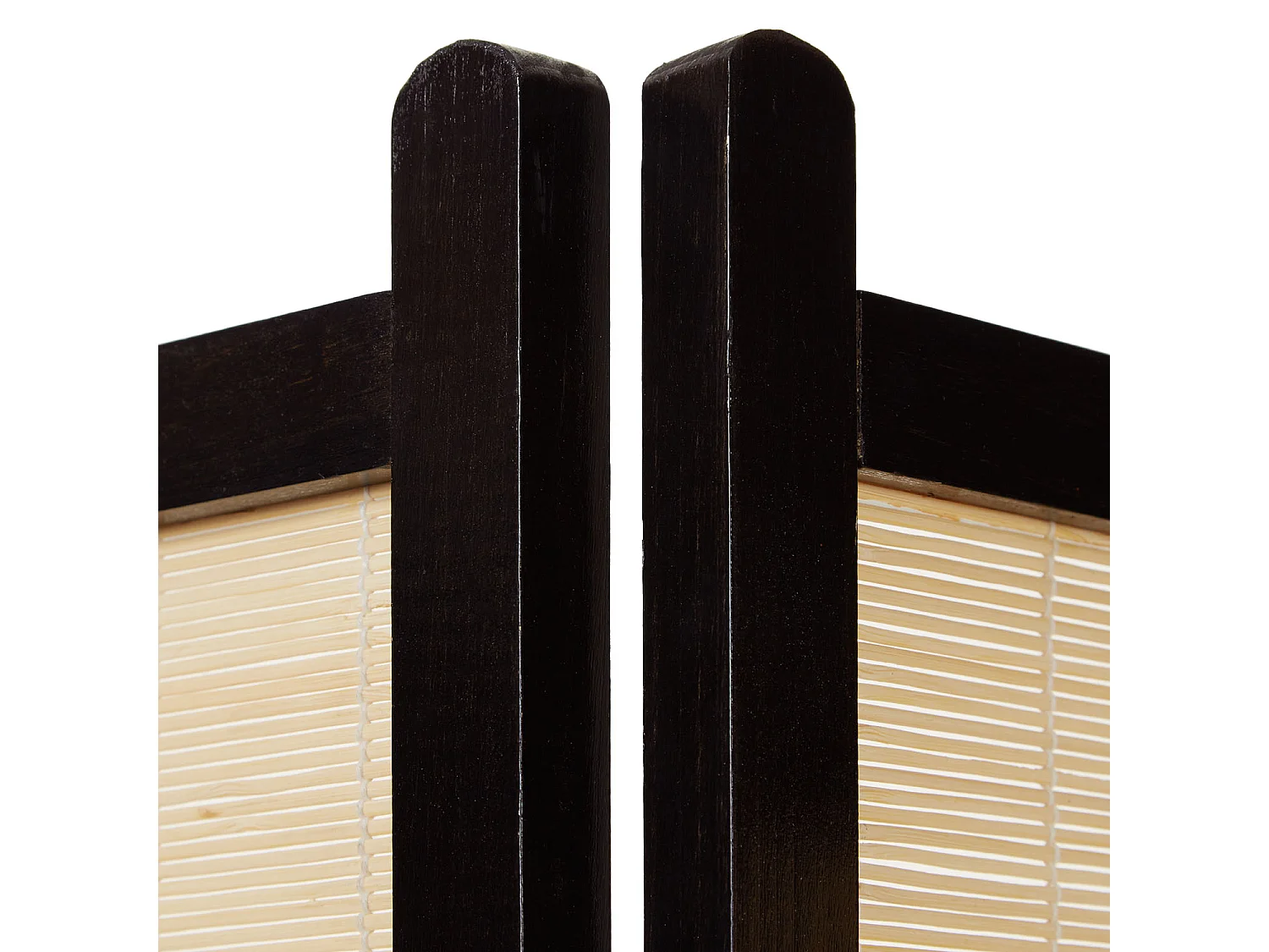 Kamerscheider 175x264x2,2 cm zwart natuurlijk Shoji