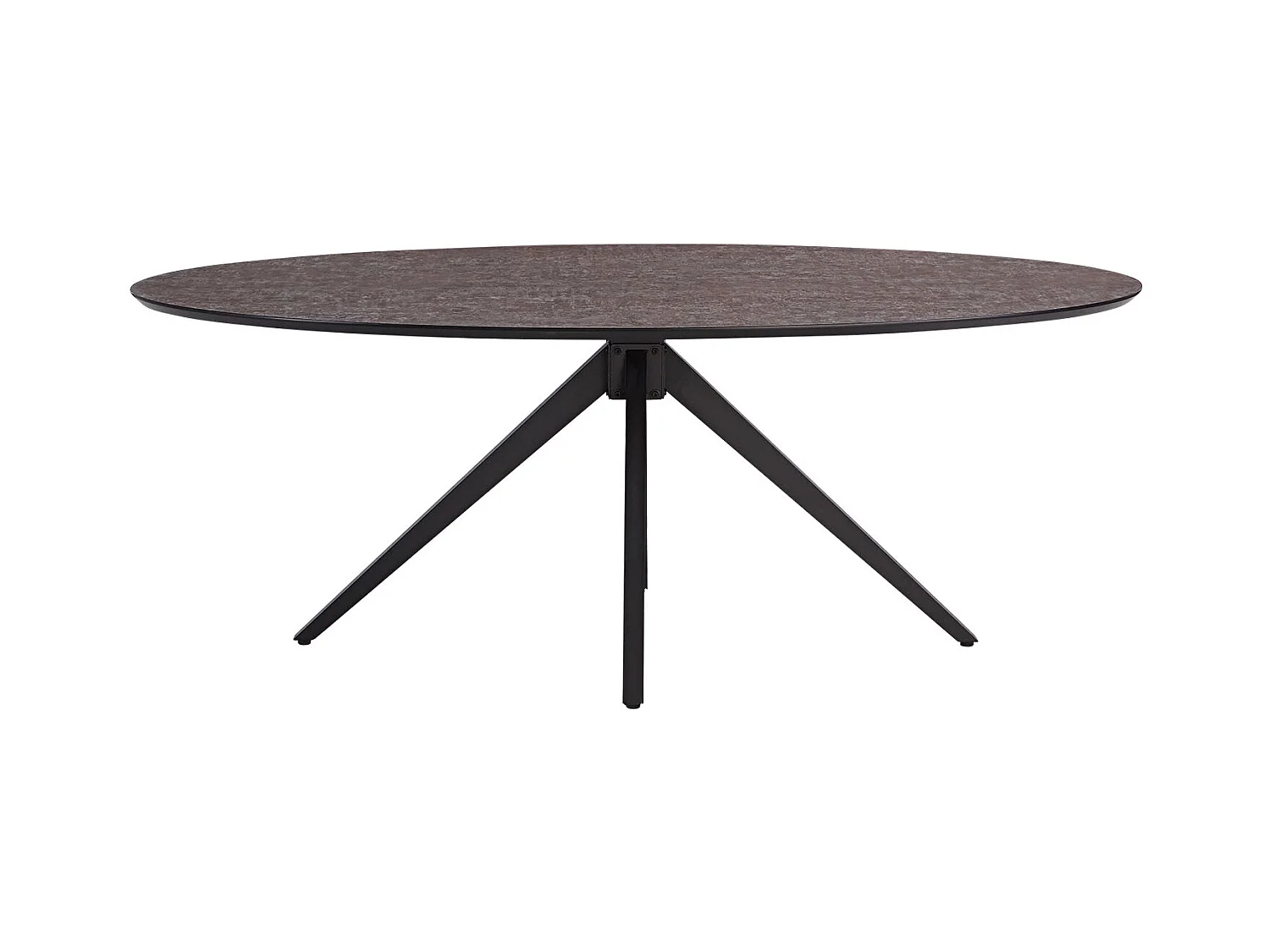 Table à Manger 200x95x76 cm Marron Look Industriel