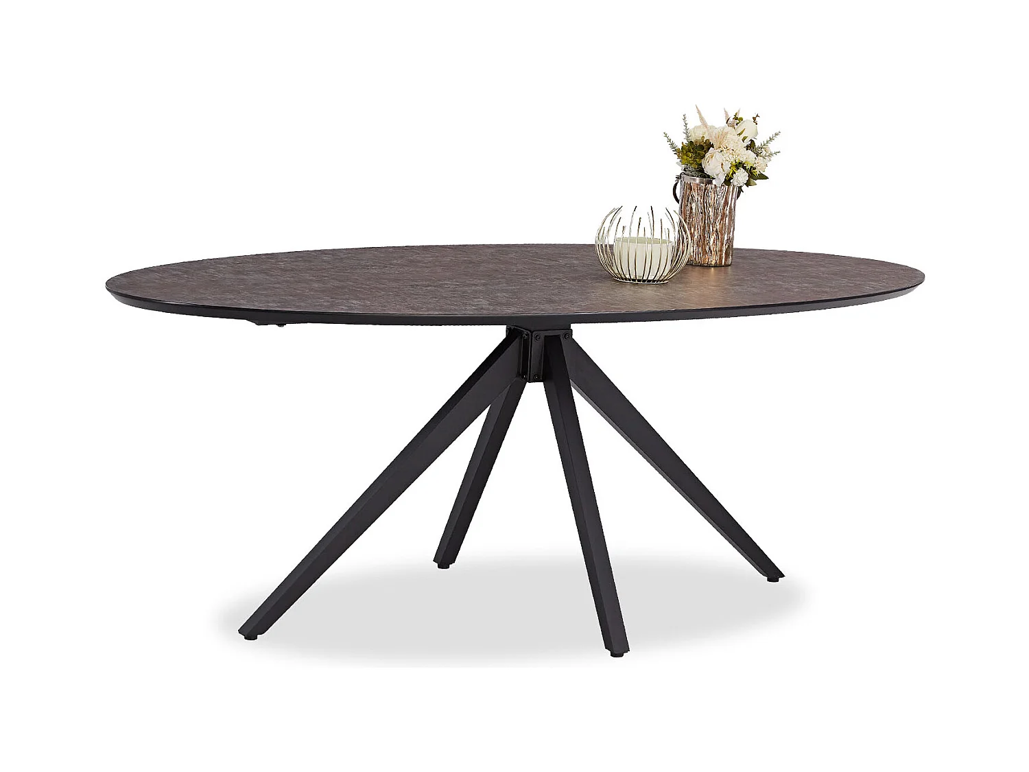 Esstisch 200x95x76 cm Braun Industrieller Look