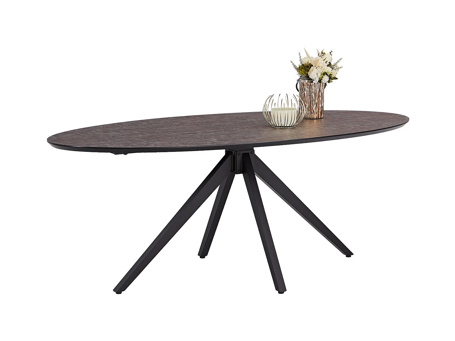 Esstisch 200x95x76 cm Braun Industrieller Look