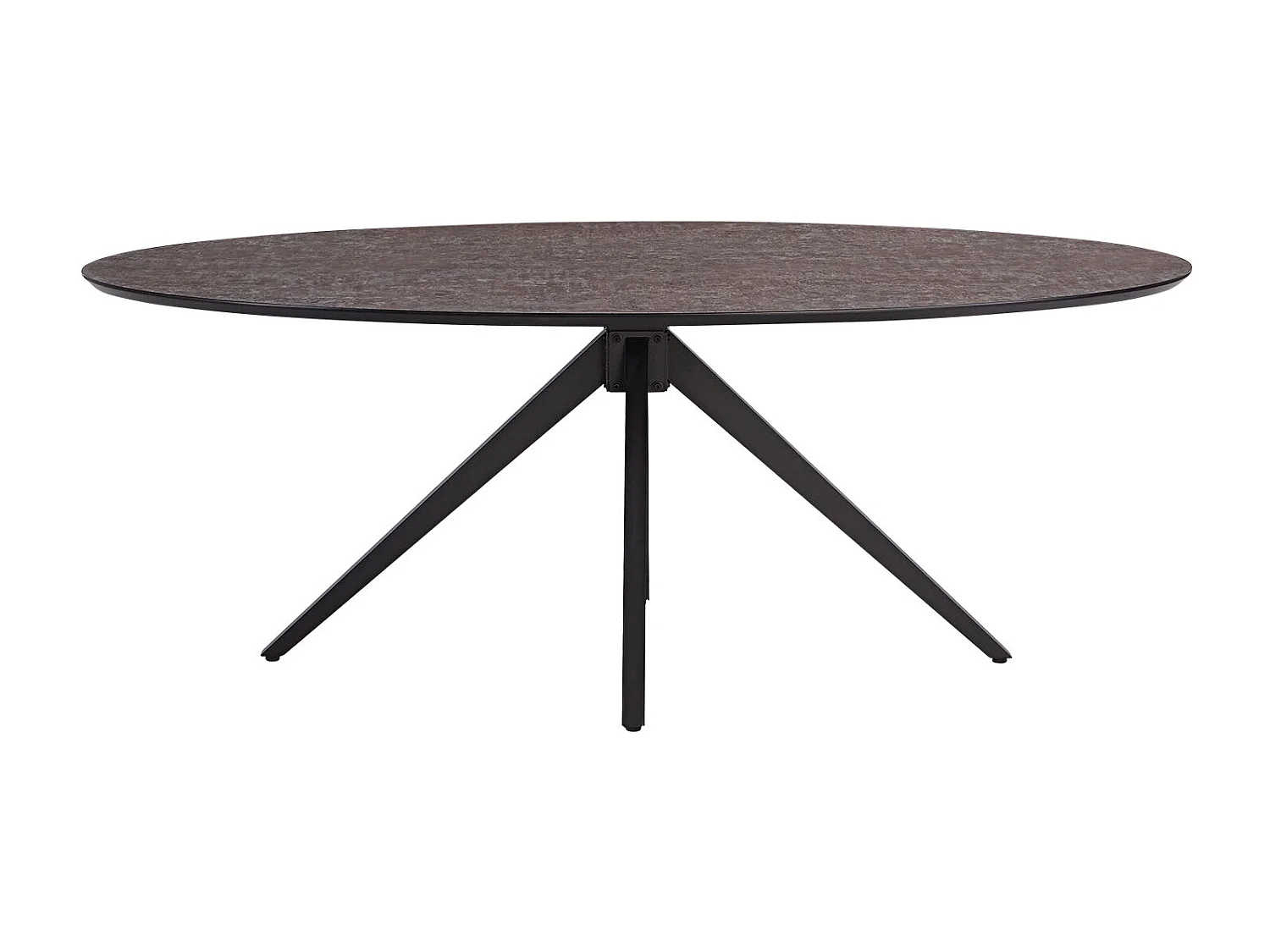 Table à Manger 200x95x76 cm Marron Look Industriel