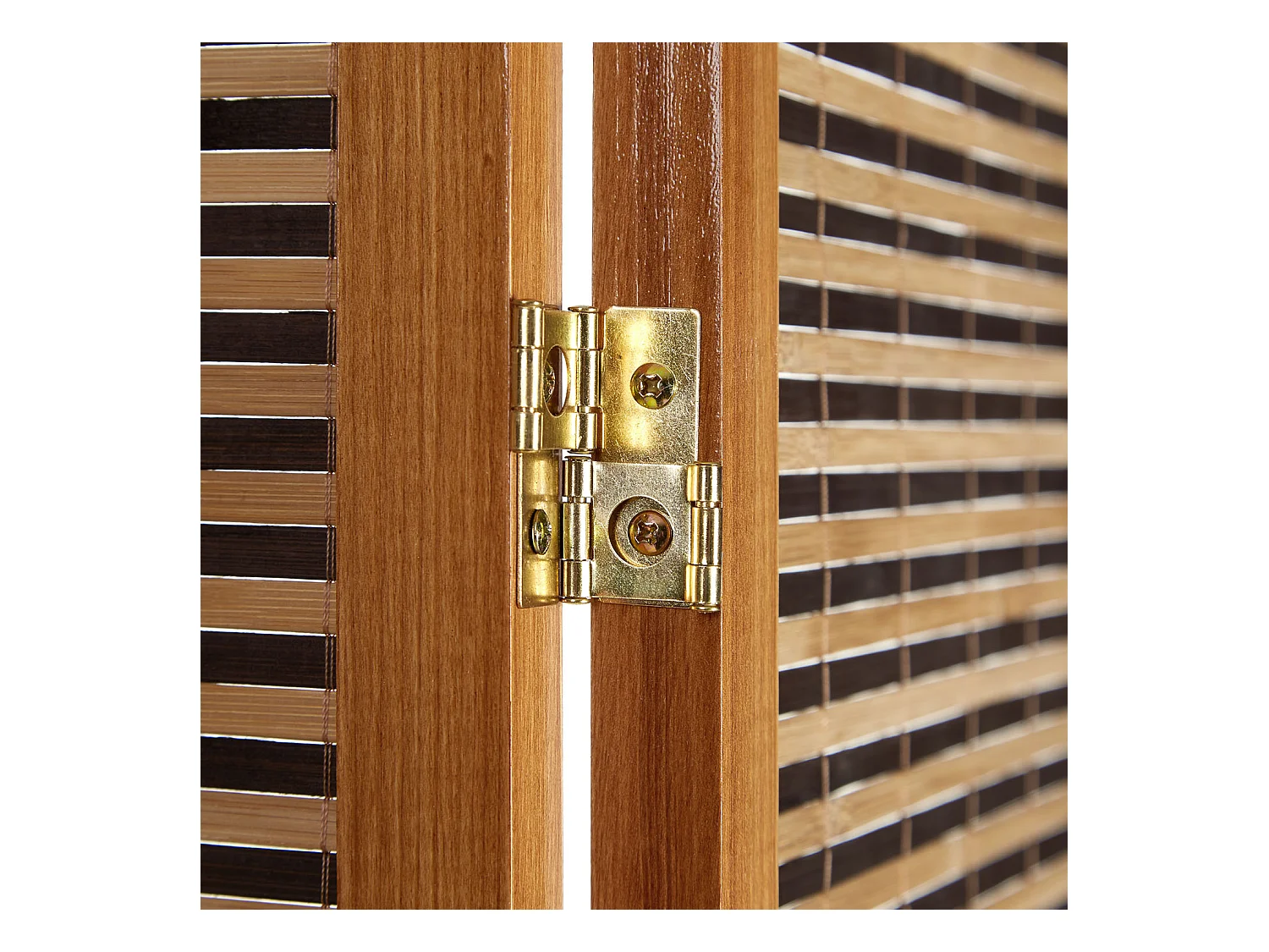 Paravent séparateur de pièce 175x264x2.2 cm Marron