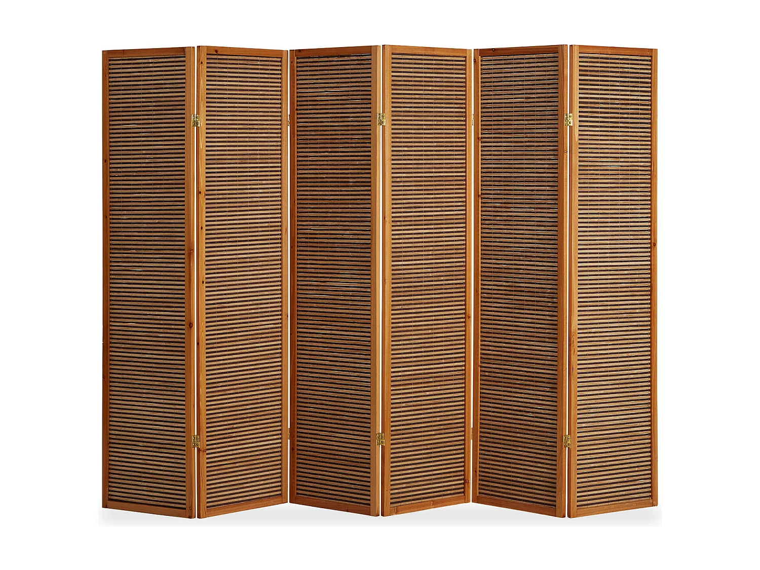 Separador de ambiente 175x264x2.2 cm Marrón Biombo