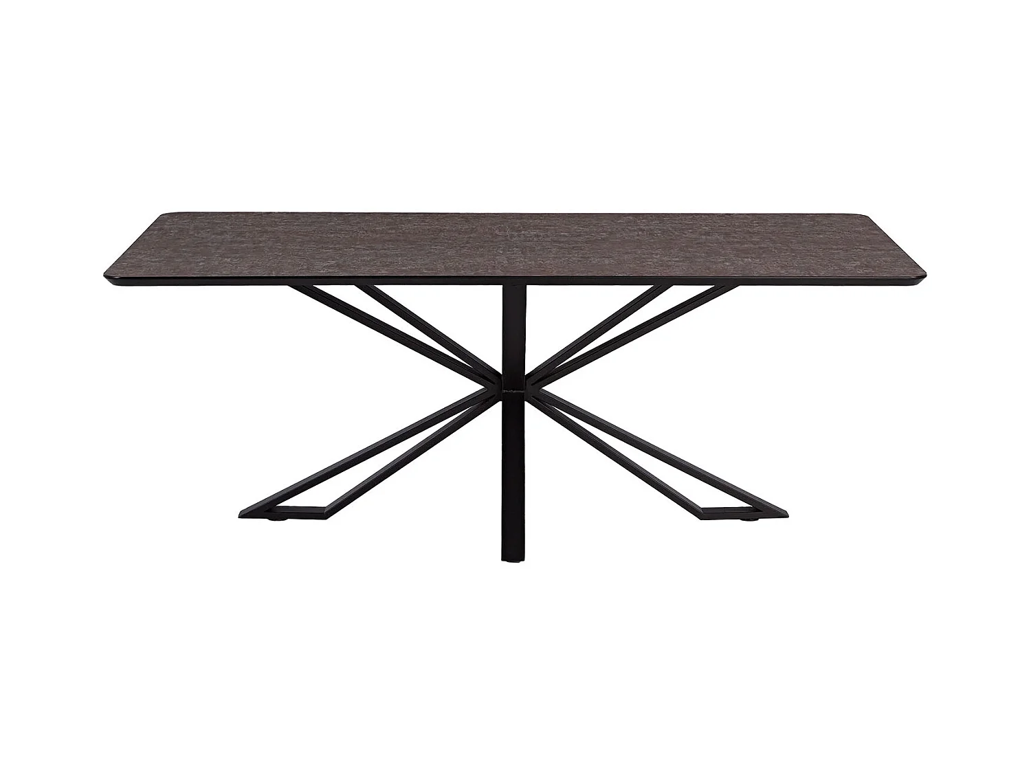 Esstisch 200x100 cm Braun Industrieller Look