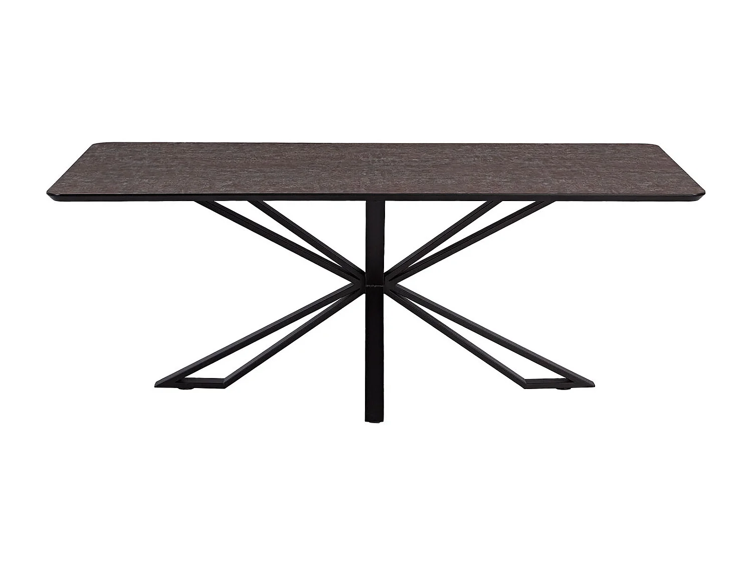 Esstisch 200x100 cm Braun Industrieller Look