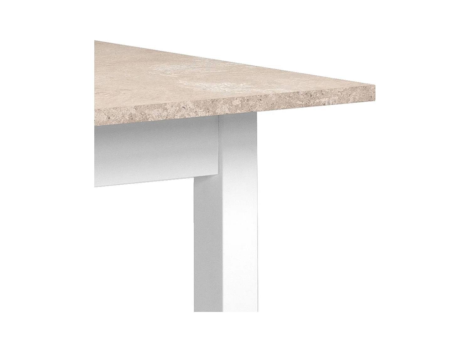 Esstisch 120x80x75 cm weißer Sandstein