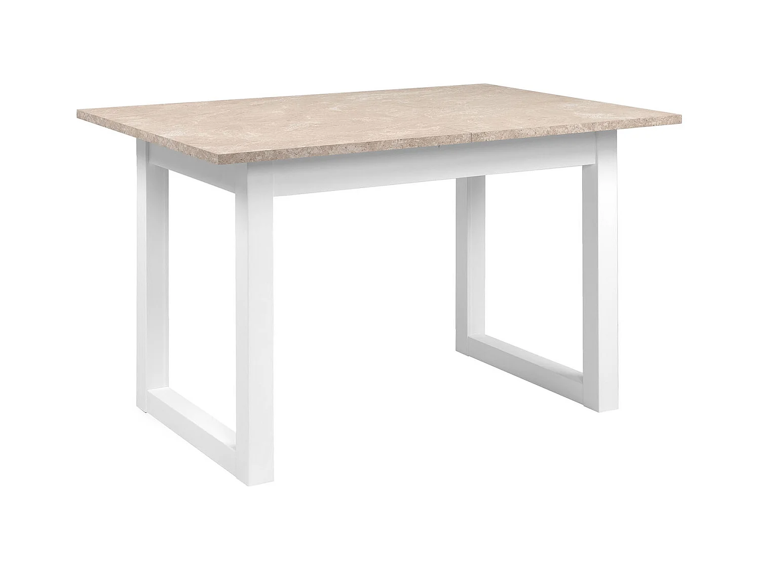 Esstisch 120x80x75 cm weißer Sandstein