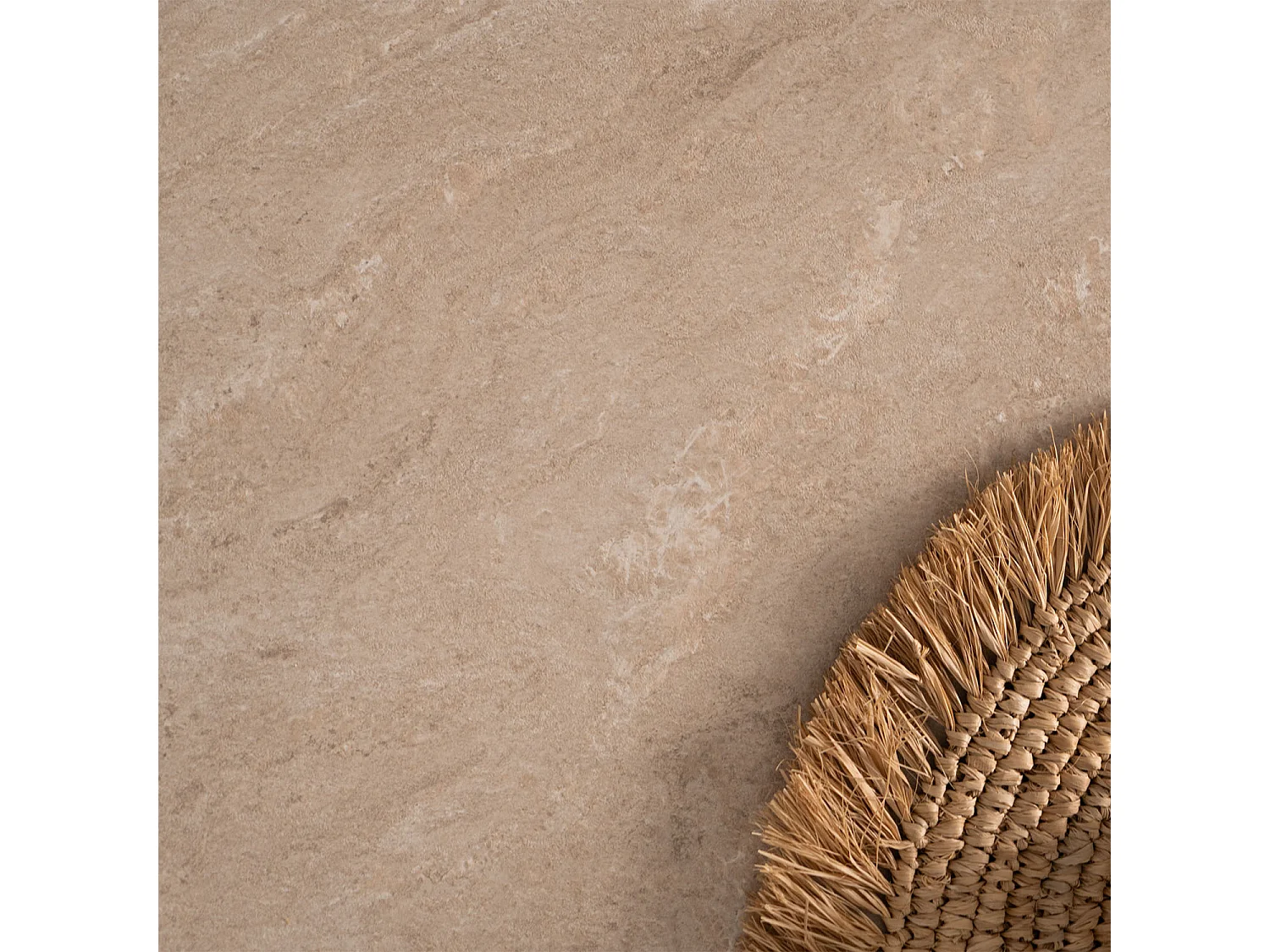 Table à manger 120x80x75 cm, grès blanc