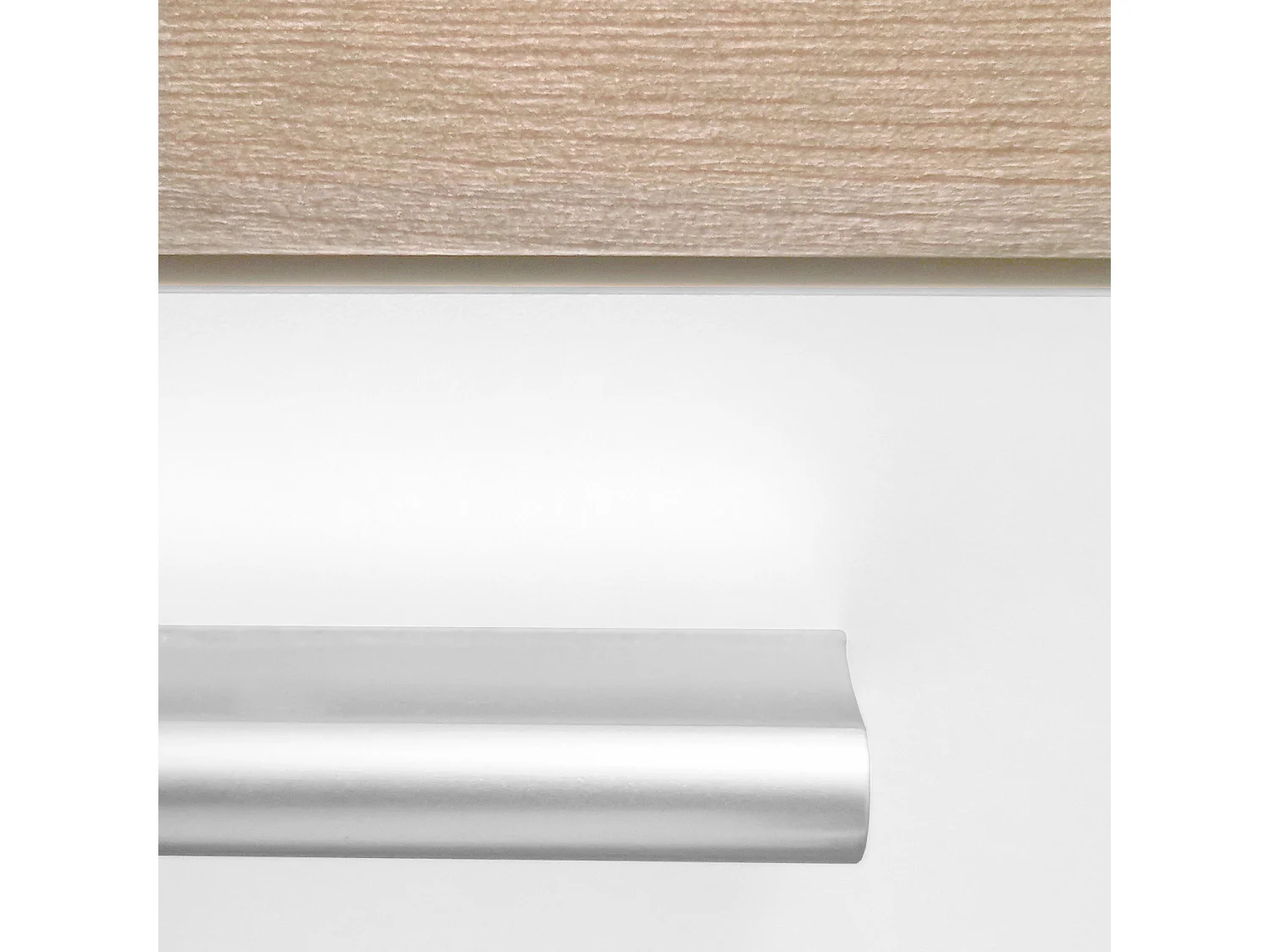 Küchenschrank 200x84x60 cm, weiß und graue Eichenholzoptik