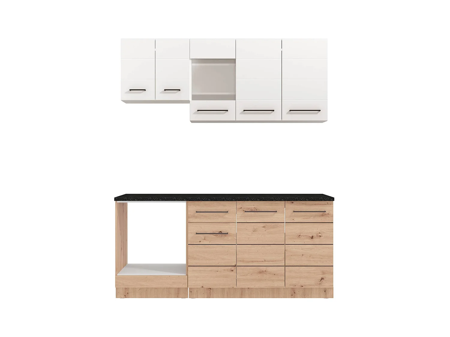 Unité de cuisine 180 cm Blanc