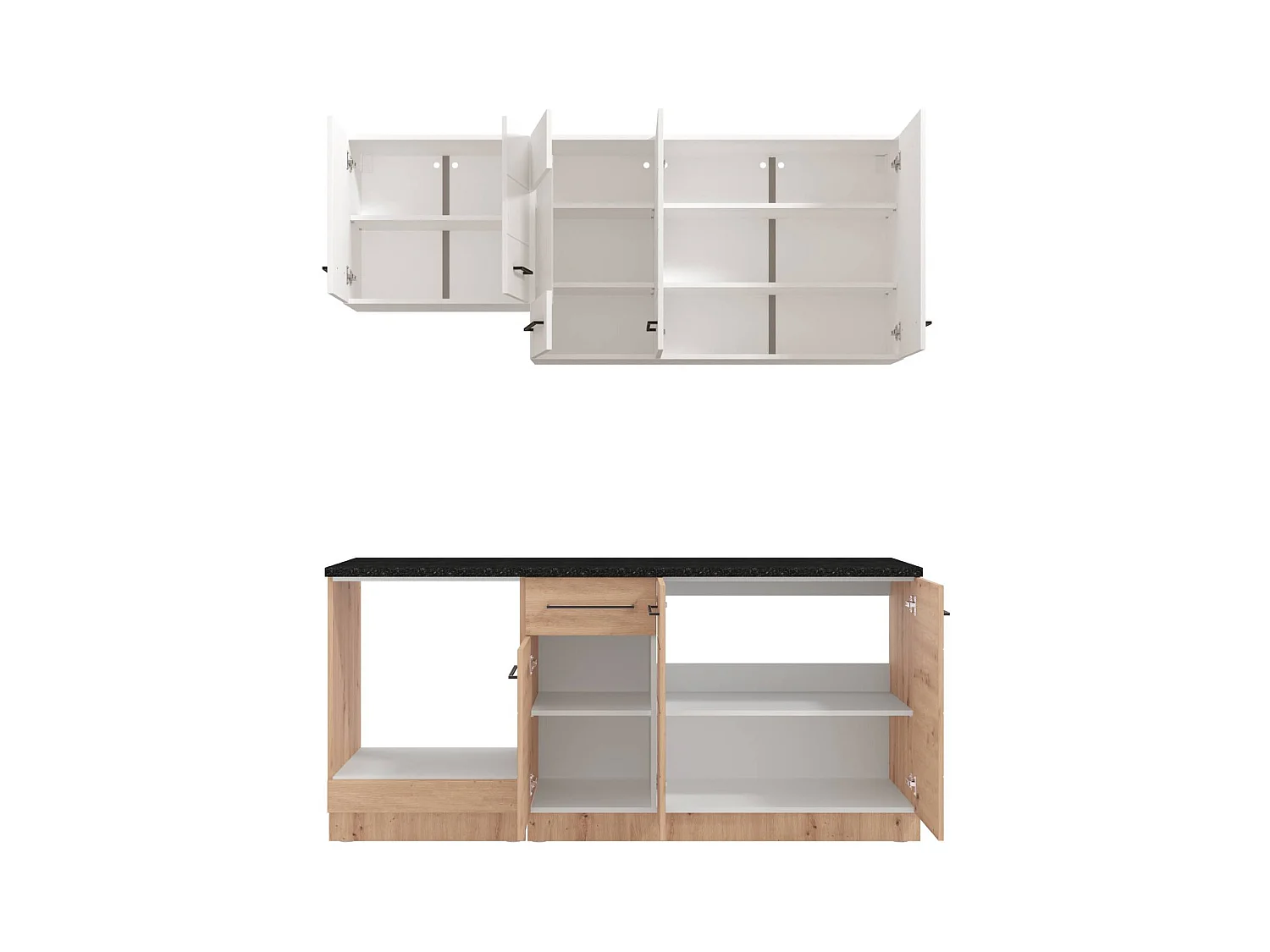 Unité de cuisine 180 cm Blanc