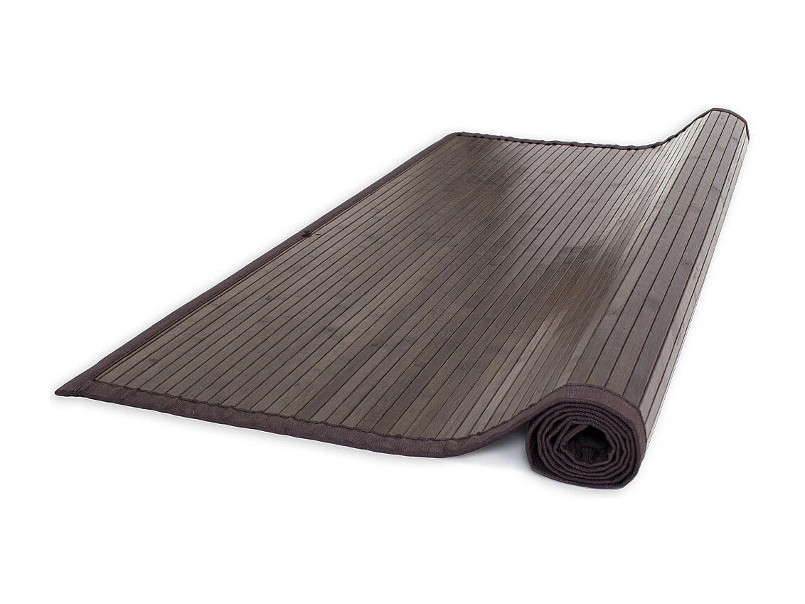 Tapis 60x200 cm marron Bambou
