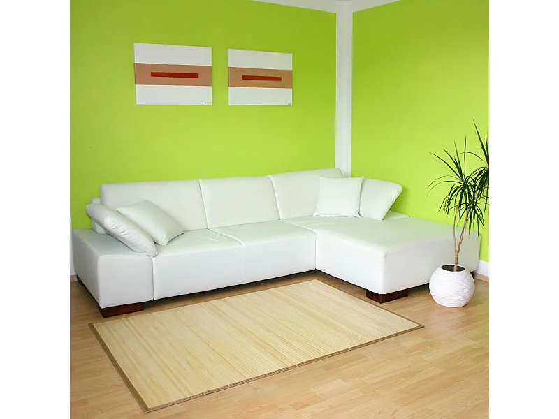 Tapis 180x240 cm bambou clair