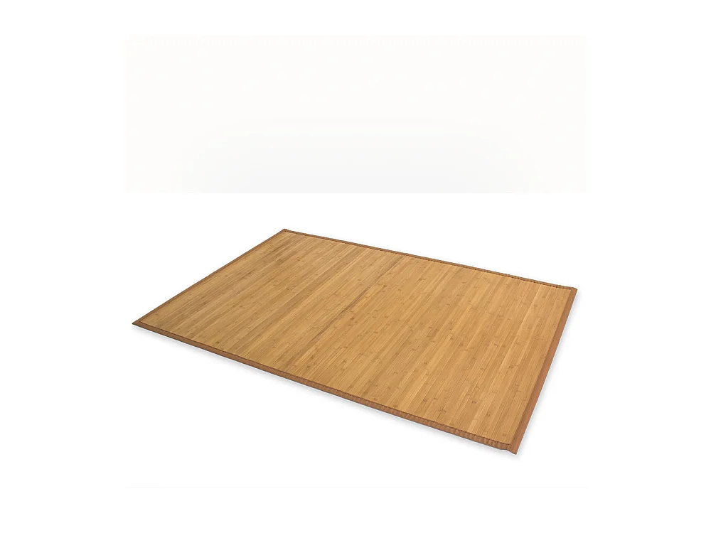 Teppich 80x300 cm braun Bambus