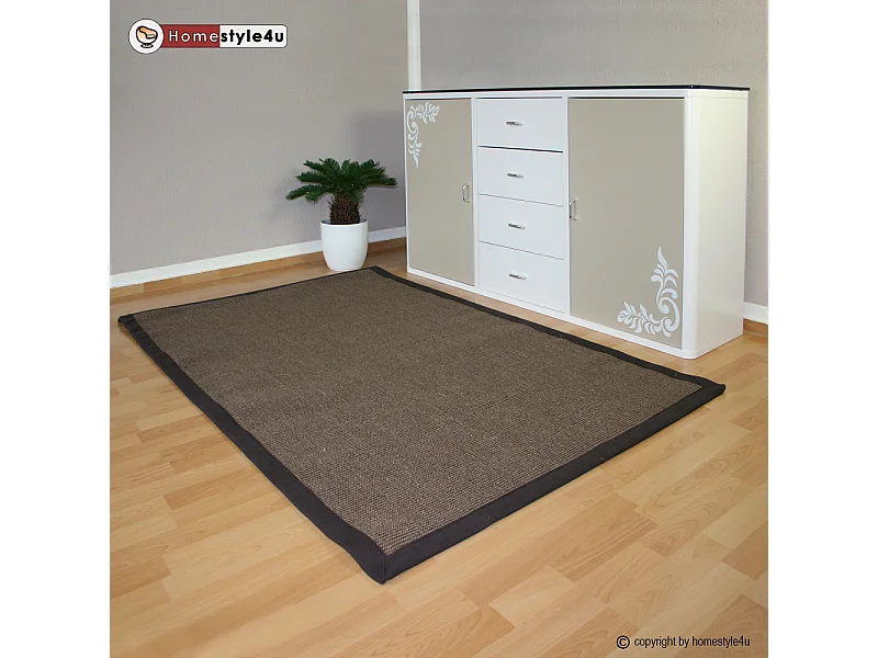 Tappeto in sisal 245x345 cm Marrone