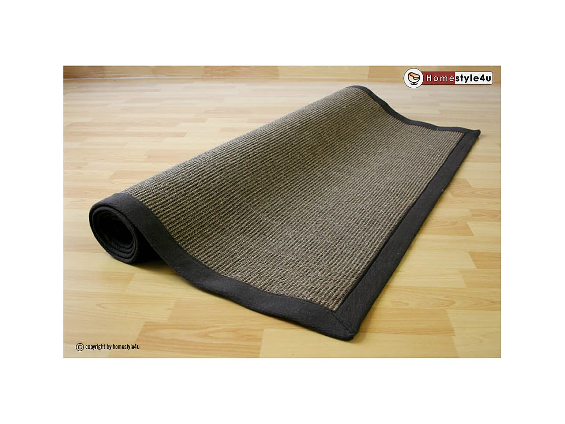 Sisal Teppich 245x345 cm Braun