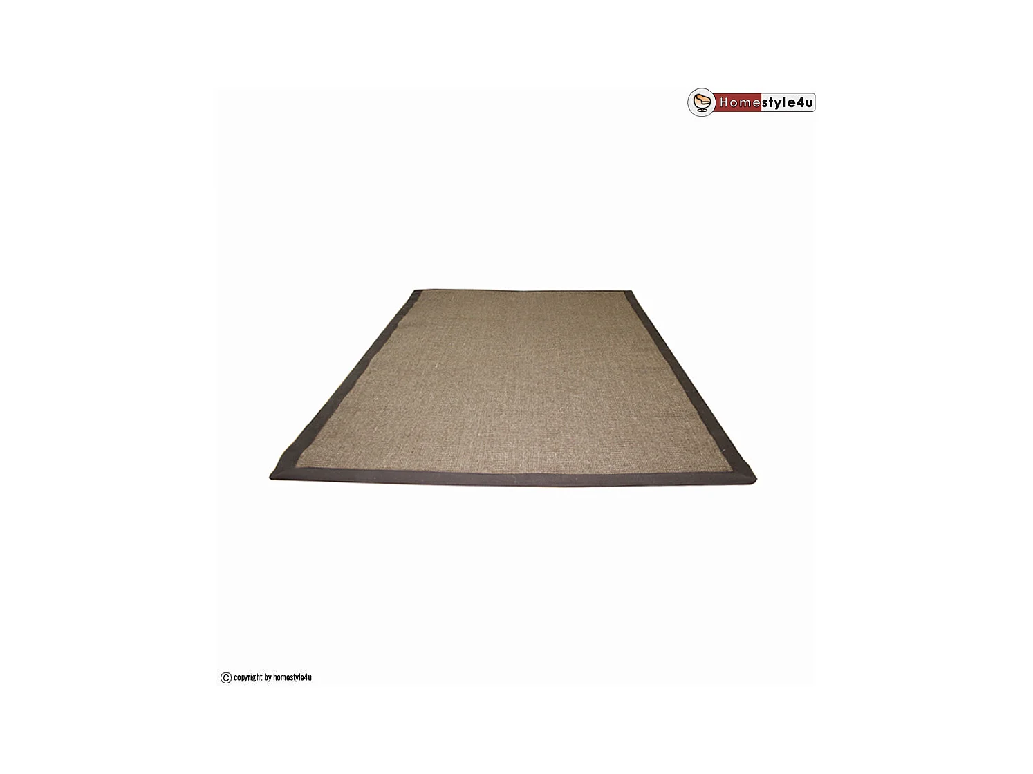 Sisal Teppich 245x345 cm Braun