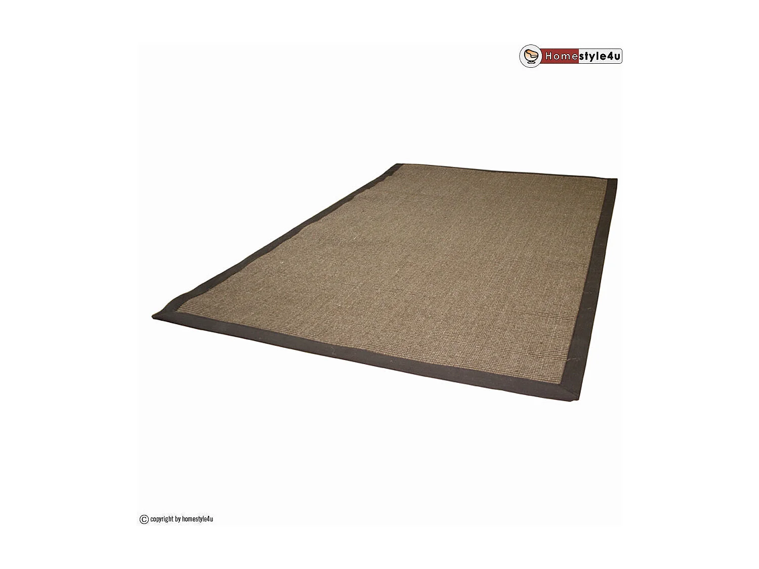 Sisal Teppich 245x345 cm Braun