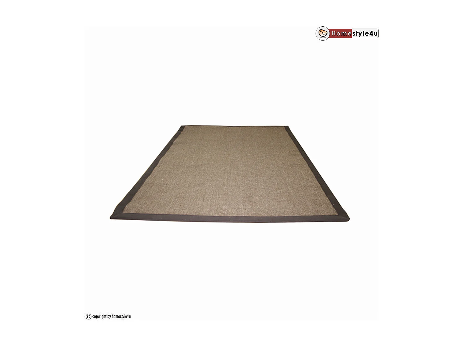 Sisal Teppich 245x345 cm Braun