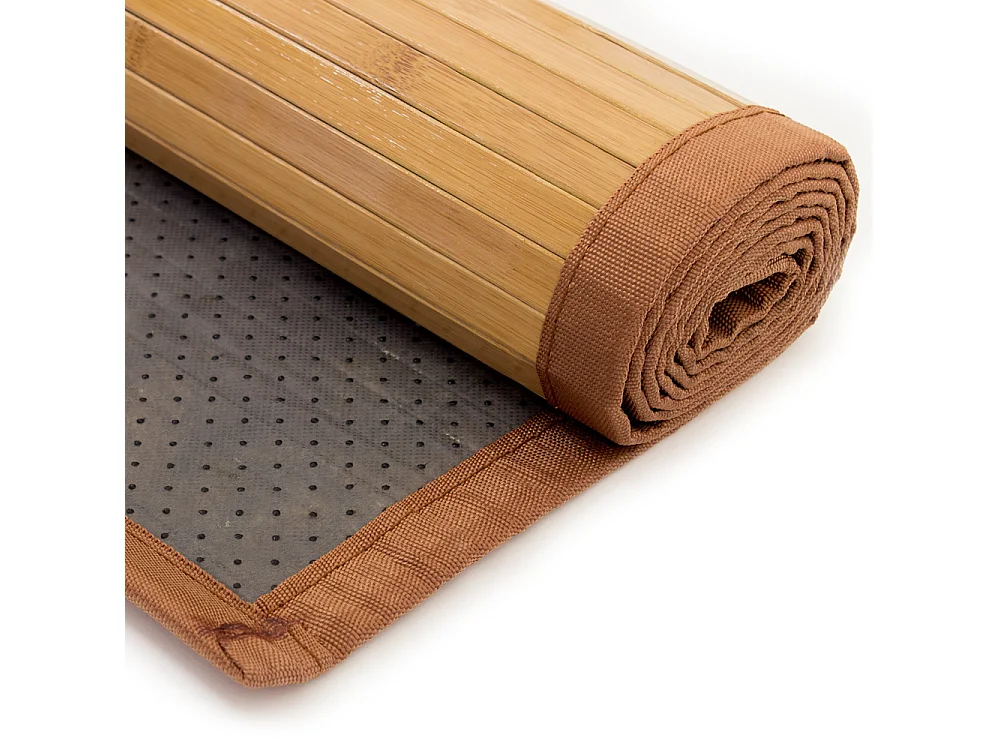 Tapis 60x240 cm bambou marron