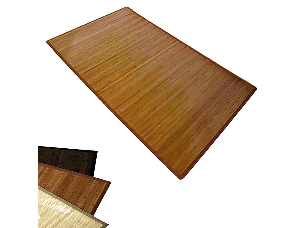 Tapis 60x240 cm bambou marron
