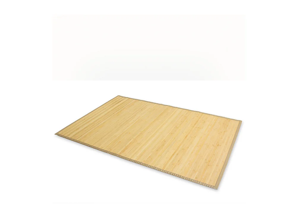 Teppich 80x240 cm helles Bambus