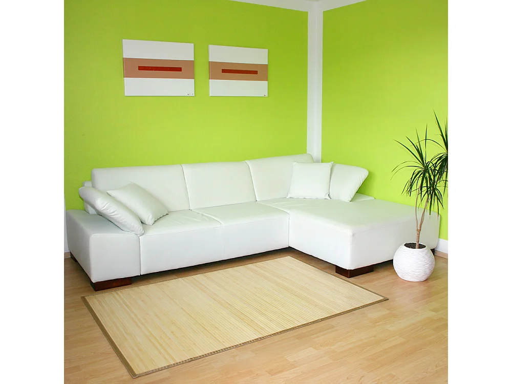 Tapis 80x240 cm bambou clair