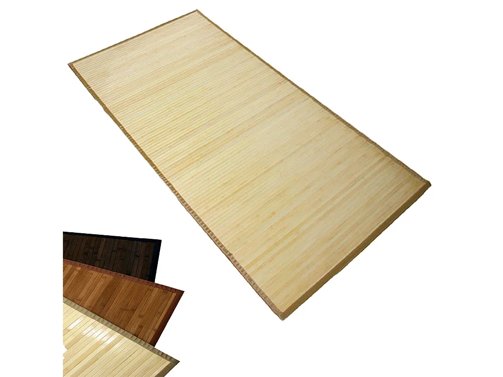 Tapis 80x240 cm bambou clair